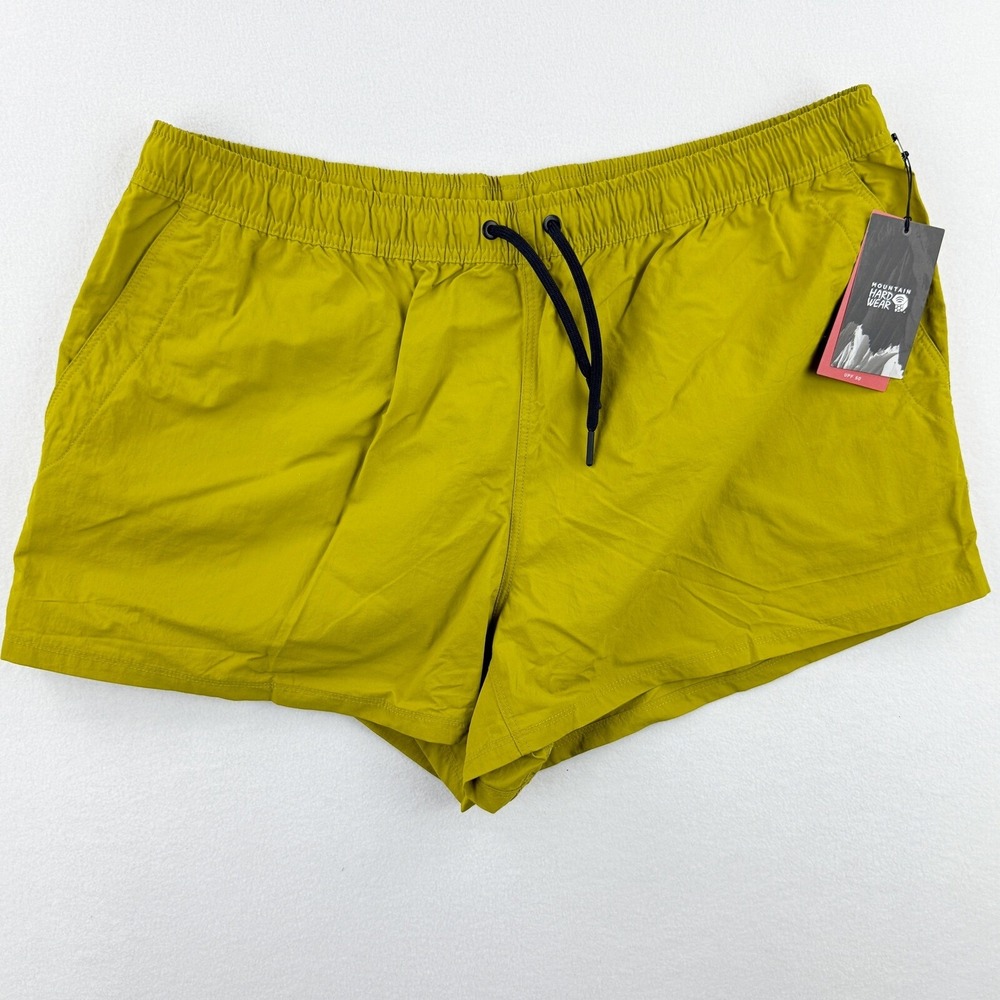 Mountain Hardwear‎ Stryder Womens Shorts / Size XL / Citron Green NEW